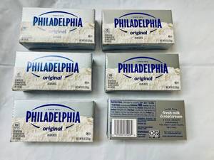 lot 133 image: 6x 8oz Philadelphia Original Cream Cheese-32025