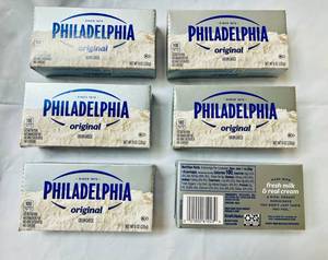 lot 134 image: 6x 8oz Philadelphia Original Cream Cheese-32025