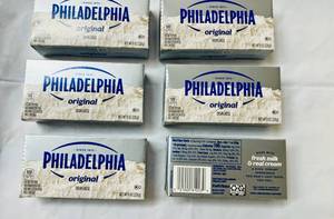 lot 136 image: 6x 8oz Philadelphia Original Cream Cheese-32025