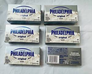 lot 137 image: 6x 8oz Philadelphia Original Cream Cheese-32025