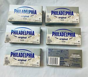 lot 138 image: 6x 8oz Philadelphia Original Cream Cheese-32025