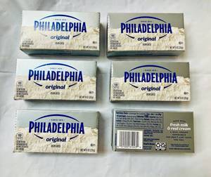 lot 139 image: 6x 8oz Philadelphia Original Cream Cheese-32025