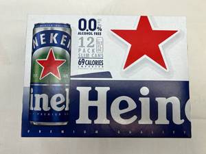lot 151 image: 12 pack Slim Cans Heineken Non Alcholic Beer