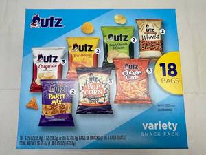 Utz Variety Snack Pack-18 1.25oz bags