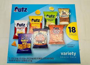 lot 172 image: Utz Variety Snack Pack-18 1.25oz bags