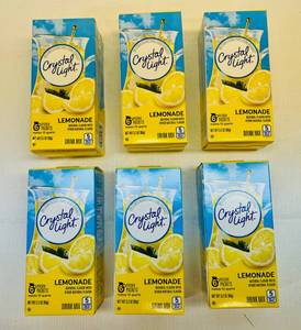 lot 183 image: 6x 6 pitcher pkgs. Crystal Light Lemonade