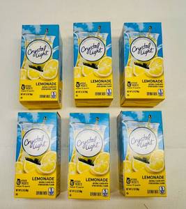 lot 184 image: 6x 6 pitcher pkgs. Crystal Light Lemonade