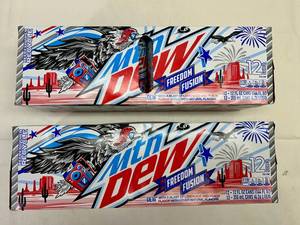 lot 206 image: 2x 12packs Mountain Dew Freedon Fusion