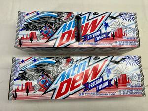 lot 210 image: 2x 12packs Mountain Dew Freedon Fusion