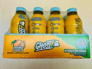 lot 214 image: 12x 16.9oz Ghost Hydration-Orange Squeeze