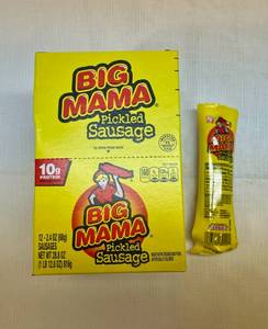 lot 225 image: 12x 2.4oz Big Mama Pickled Sausages