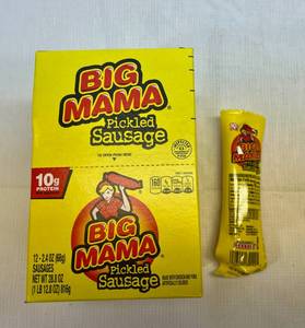 lot 226 image: 12x 2.4oz Big Mama Pickled Sausages