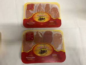 lot 243 image: H. 3x 1.35lb pkgs Gourmet Fillet Boneless Skinless Chicken Breast-Gerber Amish Farms