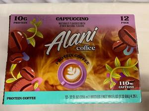 lot 190 image: MM. 12x 12oz Alani Coffee-Capuccino