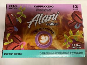 lot 191 image: MM. 12x 12oz Alani Coffee-Cappuccino