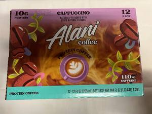 lot 192 image: MM. 12x 12oz Alani Coffee-Cappuccino