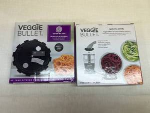 lot 409 image: Veggie Bullet Udon Blade Spiralizes Vegetables