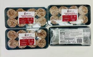 lot 268 image: D. 4x 12oz Original Sausage Patties-Good & Gather