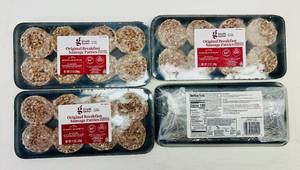 lot 270 image: D. 4x 12oz Original Sausage Patties-Good & Gather