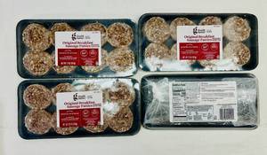 lot 271 image: D. 4x 12oz Original Sausage Patties-Good & Gather