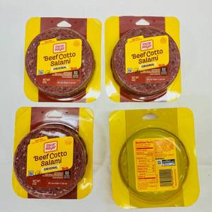 lot 289 image: C. 4x 8oz Oscar Meyer Beef Cotto Salami