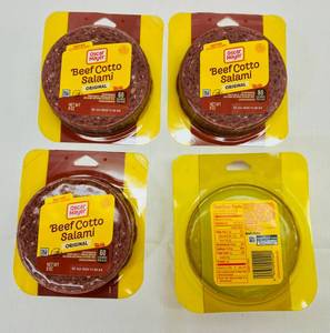 lot 291 image: C. 4x 8oz Oscar Meyer Beef Cotto Salami