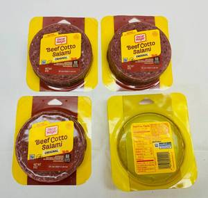 lot 292 image: C. 4x 8oz Oscar Meyer Beef Cotto Salami
