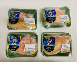 lot 331 image: 4x Oragnic Bone In Split Chicken Breast