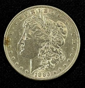 1885-P Morgan Silver Dollar EF