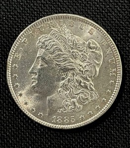 lot 2 image: 1885-P Morgan Silver Dollar AU