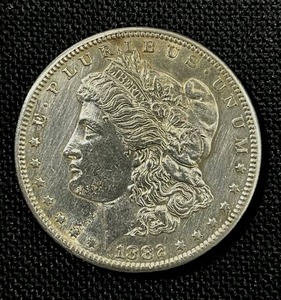 lot 14 image: 1882-S Morgan Silver Dollar EF