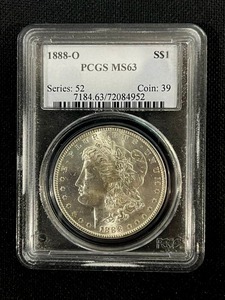 1888-O Morgan Silver Dollar PCGS MS63