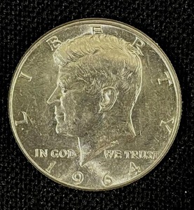 lot 46 image: 1964 Kennedy Half Dollar (90% Silver) AU