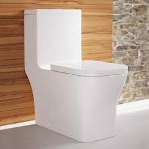 Swiss Madison 1-Piece 1.1/1.6 GPF Dual Flush Square Toilet in White   Customer Returns See Pictures