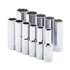 lot 31 image: Husky 12 in. Drive Deep SAE Socket Set (11-Piece)   Customer Returns See Pictures