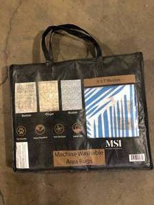 lot 23 image: MSI Machine Washable Area Rug Customer Returns See Pictures
