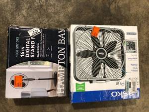 lot 27 image: Lot of Assorted Fans Various Models and Conditions  Customer Returns See Pictures