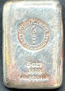5oz .9999 Fine Silver Bar