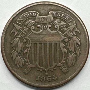 1864 Two Cent Piece