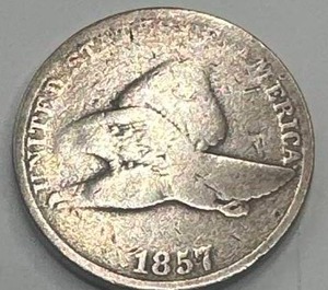 lot 18 image: 1857 Flying Eagle Cent