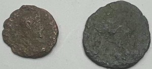 lot 23 image: Lot of 2 European Coins Found on Dig