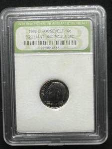 lot 27 image: 1992-D Roosevelt Uncirculated Dime