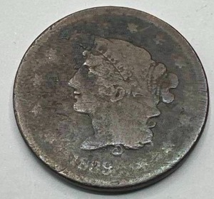 lot 35 image: 1839 Large Cent Penny