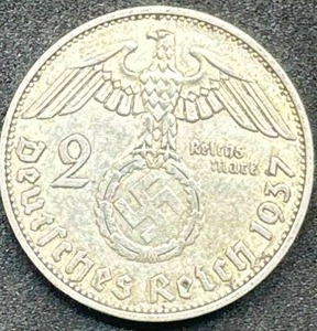 lot 51 image: 1937 WW2 German Reich Coin