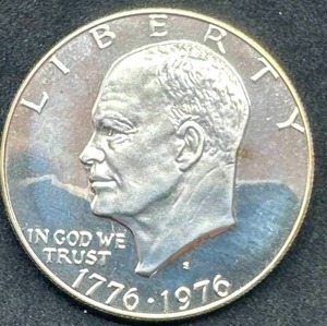 lot 57 image: 1976 Type 1 Proof Eisenhower Dollar