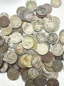 Just Over 1 Pound of Buffalo Nickels