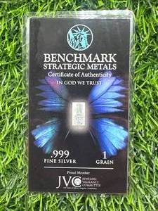 lot 15 image: 1 Grain .999 Silver Bar