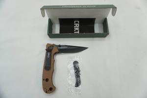 lot 75 image: CRKT 4 Folding Pocket Knife. New in Box