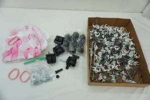 lot 79 image: No Sale shelf hooks & caster wheels