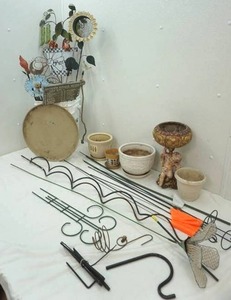 lot 82 image: No Sale Garden Art & planters